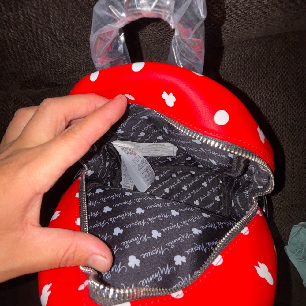New Disney Loungefly Minnie Mouse Bow Polka Dot Mini Backpack New Bow- so- sweet - Picture 6 of 6